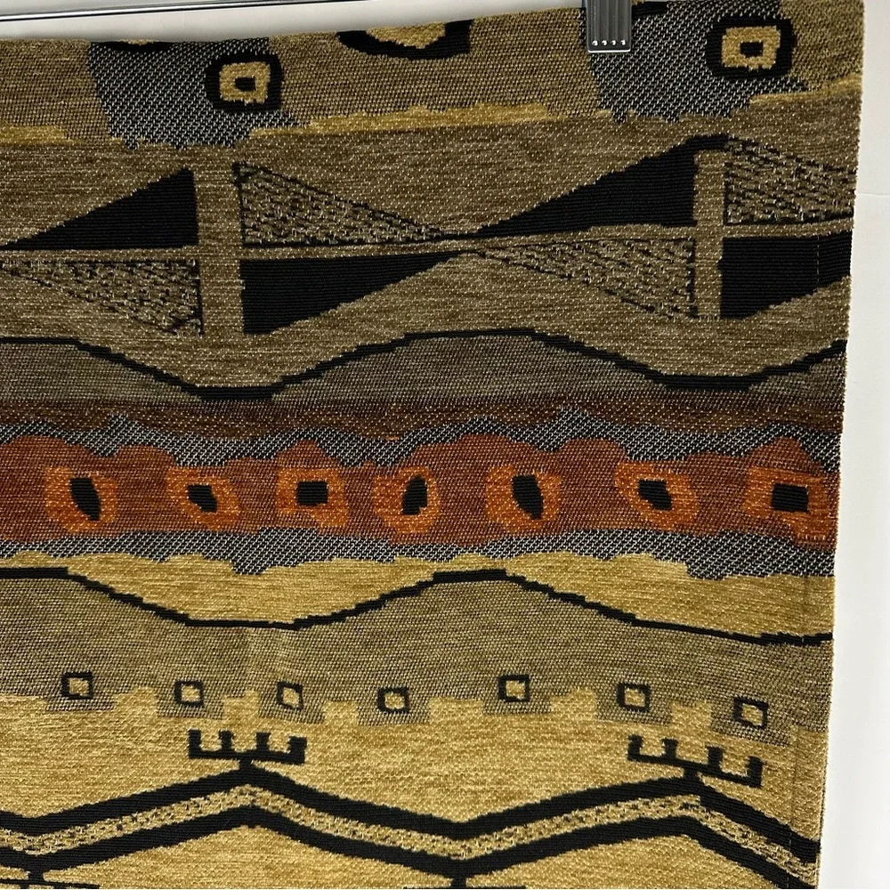 8th Ave Trading Co African themed 54 inch table runner in browns and oranges